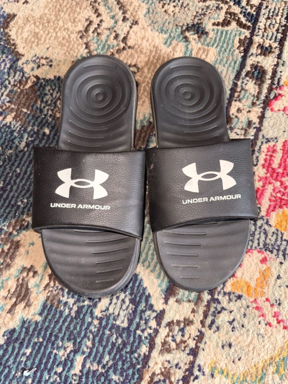 Men’s Under Armour Black Logo Slide Sandals
